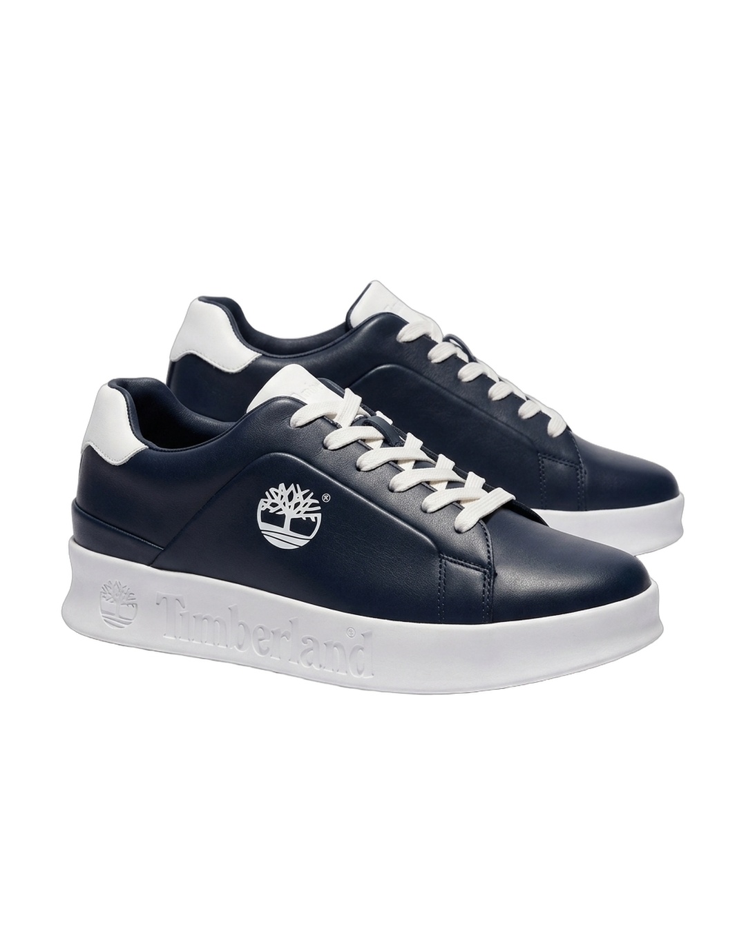 Timberland Navy Leather Court Sneakers